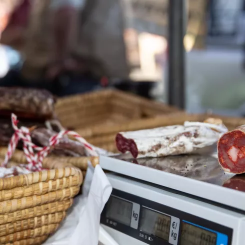 Regionale Produkte auf dem Bauernmarkt