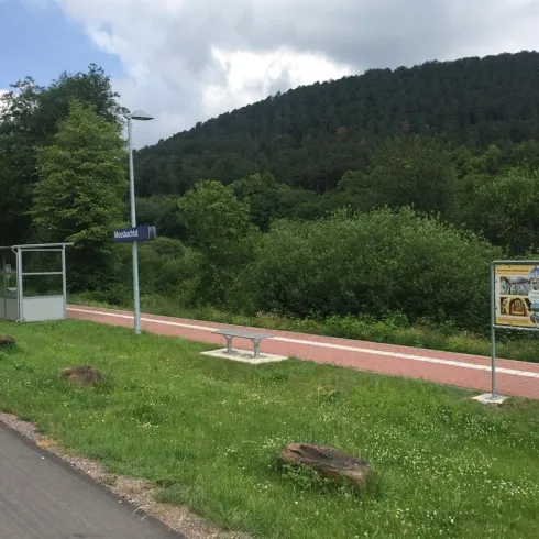 Bahnhaltepunkt Moosbachtal (© Adrian Stilgenbauer)