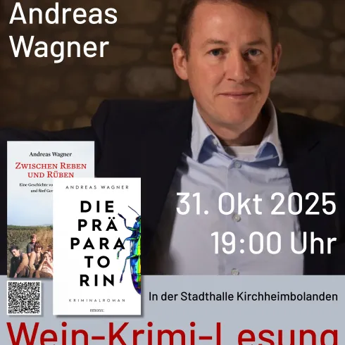 Flyer Wein-Krimi-Lesung Flyer Wein-Krimi-Lesung