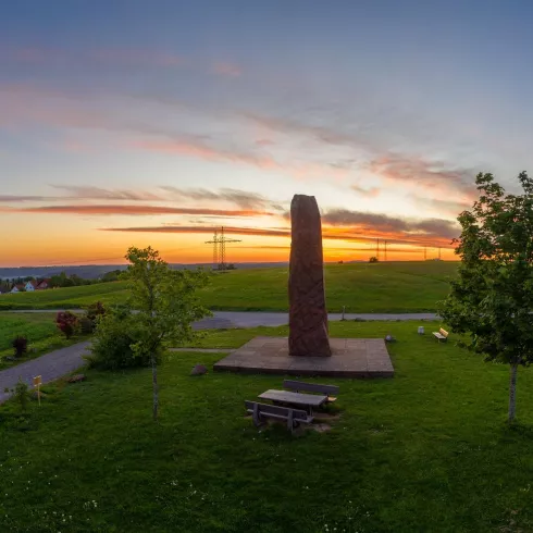 Monolith Donsieders im Sonnenaufgang Monolith Donsieders im Sonnenaufgang
