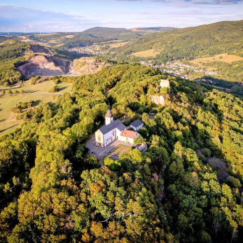 Bild auf den Remigiusberg von oben