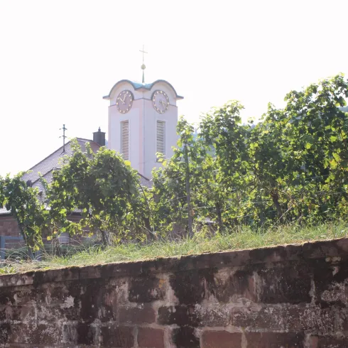Blick auf die Kirche...