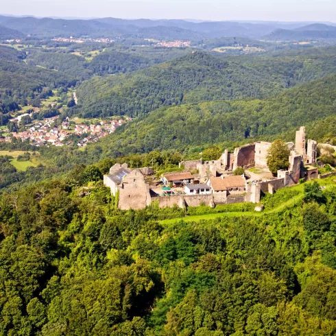 Madenburg von oben Madenburg von oben