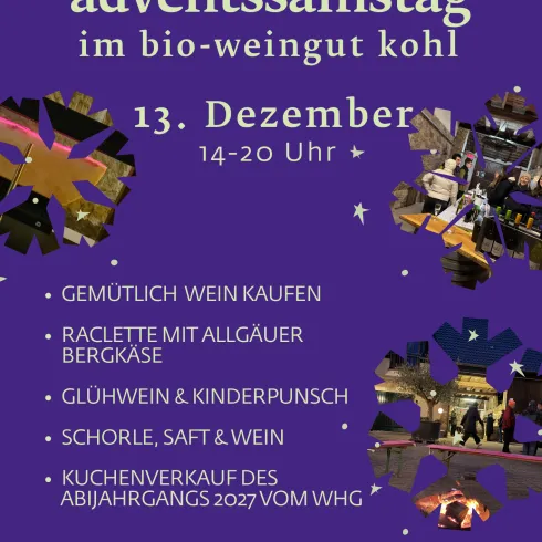 Plakat (© Bio-Weingut Kohl)