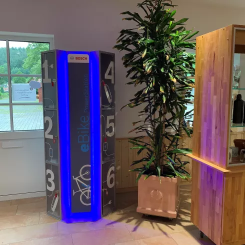 E-Bike Ladestation im BIZ in Elmstein