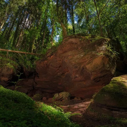 Kuhfelsen am Steinenschlossweg (© Dirk Werber)