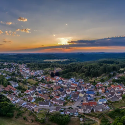 Blick auf Leimen mit Röderhof