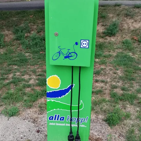 E-Bike Ladestation alla Hopp!-Anlage
