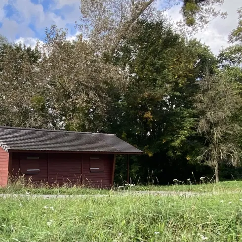 Deichwachaus Nähe Lauterbrücke