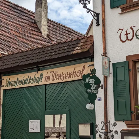 Straußwirtschaft im Weingut Junghof
