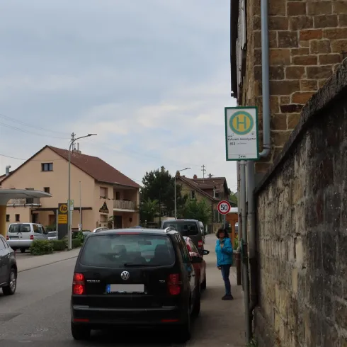 Bushaltestelle Immengarten Richtung Dürkheim (© Urlaubsregion Freinsheim)