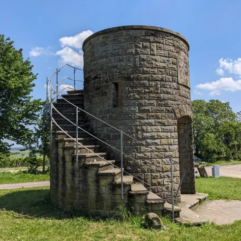 Nur wenige Treppen bis zur Aussicht