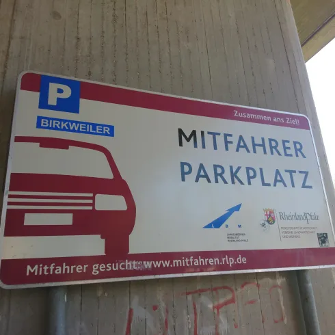 Mitfahrer Parkplatz Birkweiler