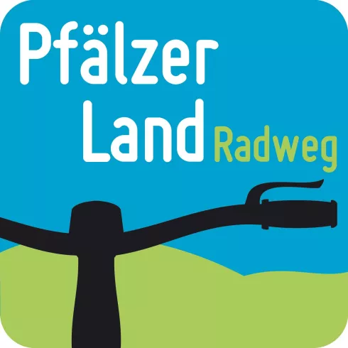Logo und Markierung Pfälzer-Land-Radweg Logo und Markierung Pfälzer-Land-Radweg