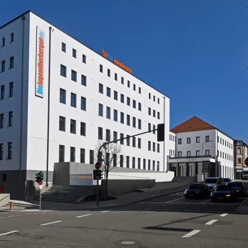 Außenansicht der Jugendherberge Pirmsans