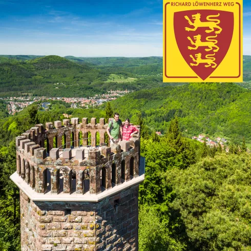 Richard Löwenherz Weg mit Ausblick vom Rehbergturm