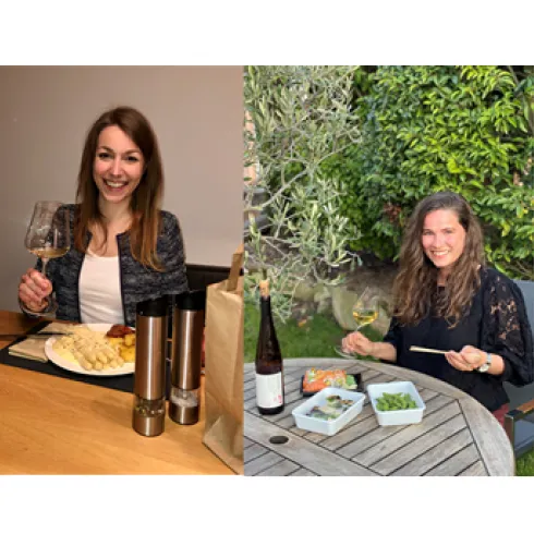 Majestätische Weinverkostung