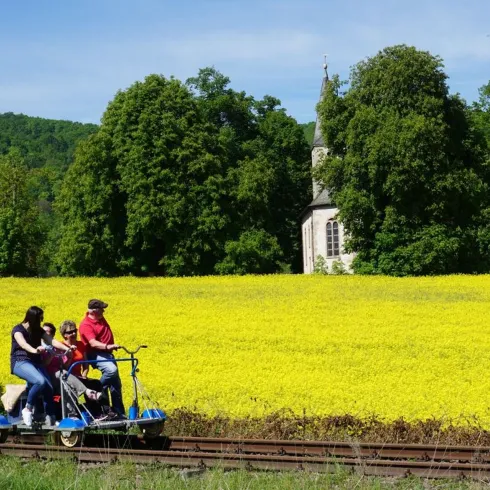 Draisinentour durch das Pfälzer Bergland