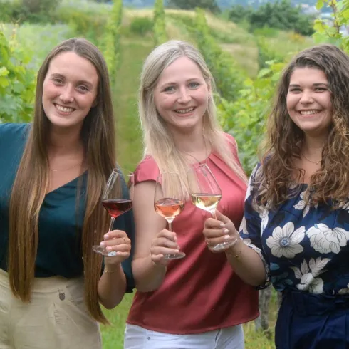 Kandidatinnen v.l.n.r. Sabina Kobeck, Laura Wessa, Sophia Hanke