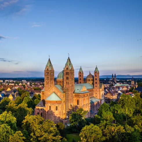 Dom zu Speyer aus der Luft