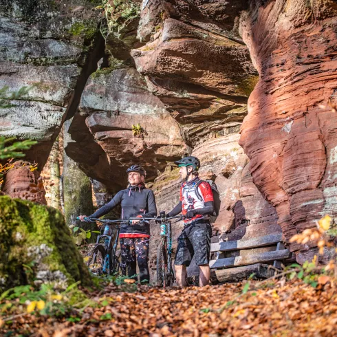 Mountainbike fahren im Mountainbikepark