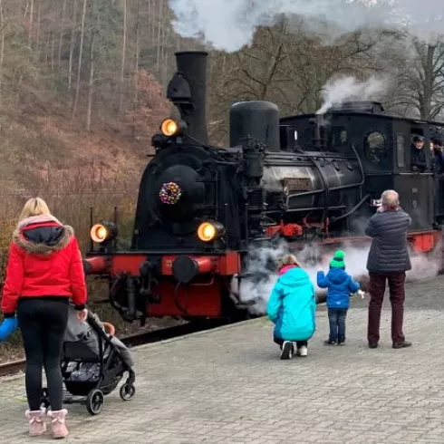 Nikolausfahrt Kuckucksbähnelweg (© Heike Zinsmeister) Nikolausfahrt Kuckucksbähnelweg