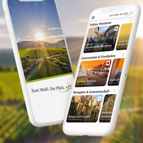 Die neue "Zum Wohl.Die Pfalz."-App