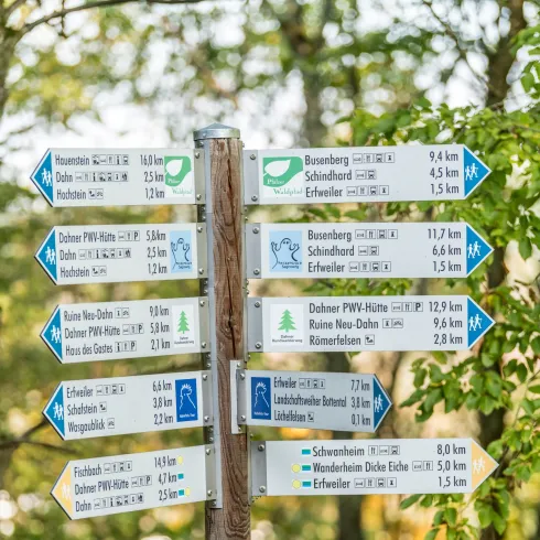 Wegweiser Dahner Felsenland