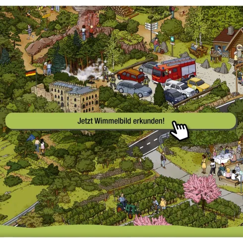 Uffbasse!-Wimmelbild - hier geht's zur digitalen Version