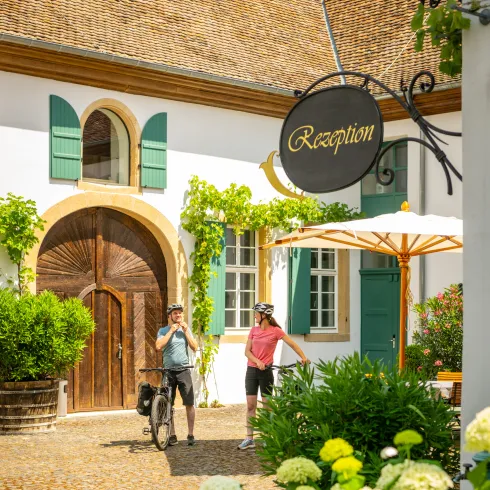 Tourenstart an der Unterkunft