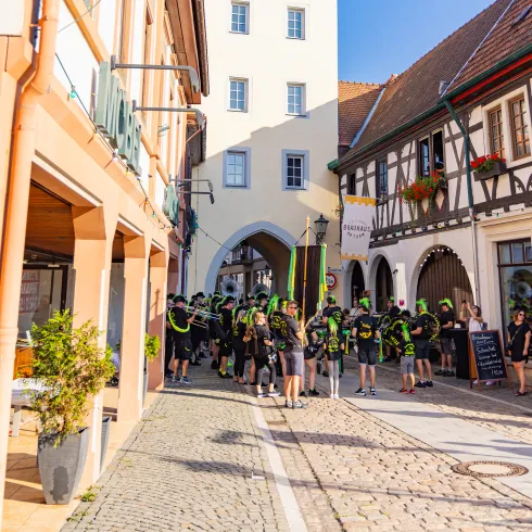 Musikanten beim Residenzfest in Kirchheimbolanden.