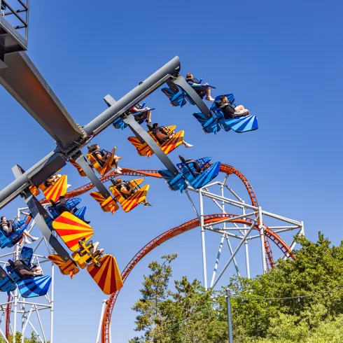 Fahrgeschäfte im Plopsaland in Haßloch