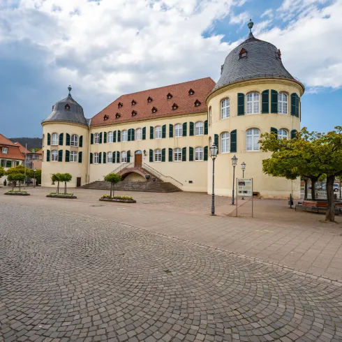 Schloss in Bad Bergzabern an einem Sommertag