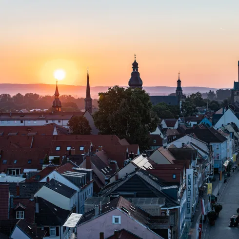 Sonnenaufgang über der Speyerer Altstadt