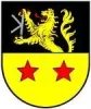 Wappen von Gundersweiler mit Löwe und zwei Sternen